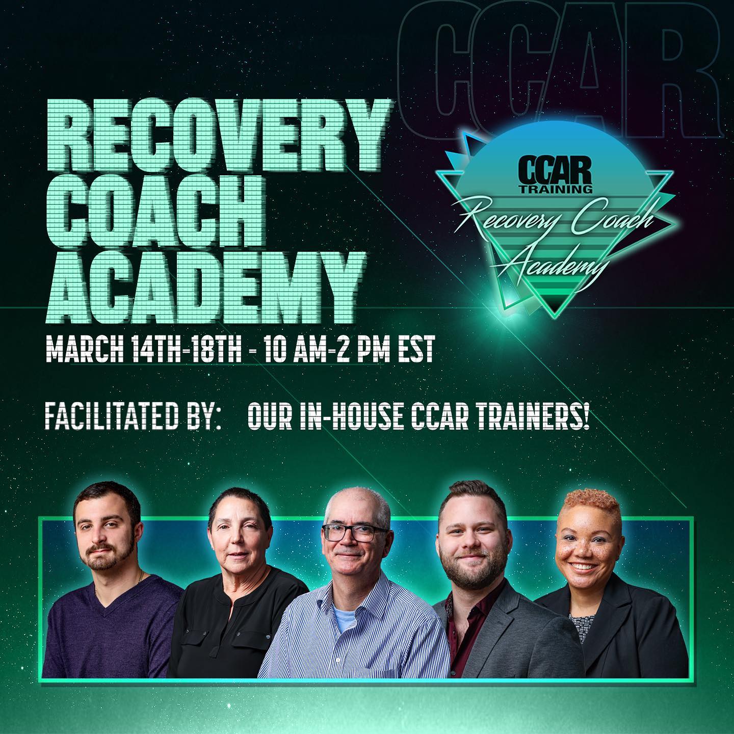 We are incredibly excited to be hosting our first Recovery Coach Academy in March! Each day, we are bringing in a different CCAR staff member and subject matter expert to further enhance and engage you in your training experience!

REGISTER TODAY: https://addictionrecoverytraining.org/cart-events/. 

#recovery #recoverycoach #recoverycoaching #recoveryispossible #recoverycoachingworks #recoverymatters #virtuallearning #onlinetraining #trainer #peersupport #wecanrecover #recoveryjourney #facilitators #march #upcomingopportunities